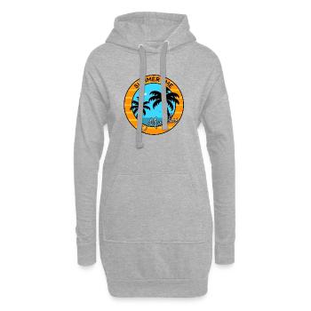 Summertime Malibu - Hoodie-Kleid - Grau meliert - Vorne