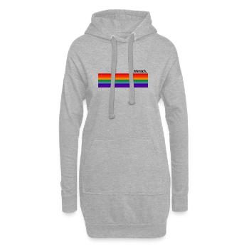 Mensch Regenbogen T Shirt - Hoodie-Kleid - Grau meliert - Vorne