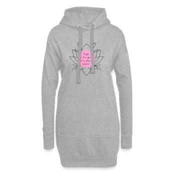Yoga - Hoodie-Kleid - Grau meliert - Vorne
