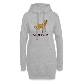 Pferde Pferdefan Islandpferde Spruch Pferdeliebe - Hoodie-Kleid - Grau meliert - Vorne
