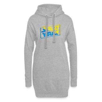 Ne commencez pas de guerres Soutenez l’Ukraine - Sweat-shirt à capuche long Femme - gris chiné - Devant