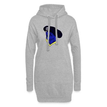 Alpenjäger - Blauteufel - Französische Armee - Hoodie-Kleid - Grau meliert - Vorne