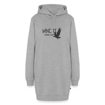 Christian Design Wing It Isaïe 40 verset 31 - Sweat-shirt à capuche long Femme - gris chiné - Devant