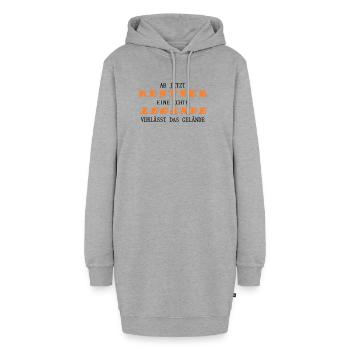Rentner Legende - Hoodie-Kleid - Grau meliert - Vorne