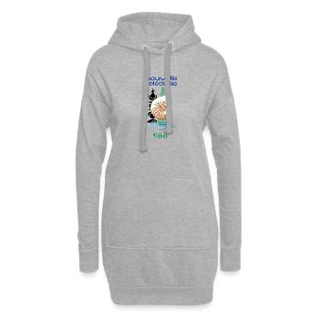 Nouvelle Calédonie - Sweat-shirt à capuche long Femme - gris chiné - Devant