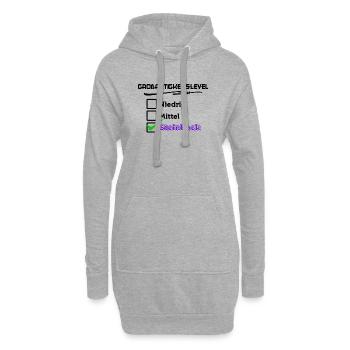 Steinbock Cool Statement Horoskop Astrologie - Hoodie-Kleid - Grau meliert - Vorne