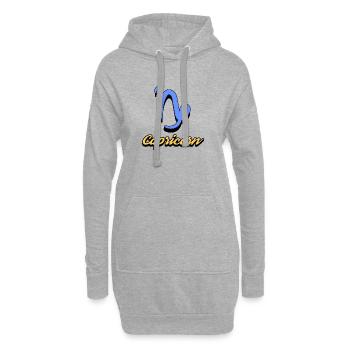 Gezeiten Horoskop Steinbock Himmel Astronomie - Hoodie-Kleid - Grau meliert - Vorne