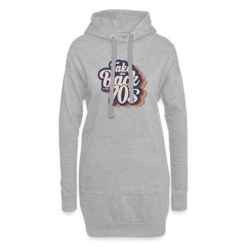 Ramenez-moi dans les années 70 - Sweat-shirt à capuche long Femme - gris chiné - Devant