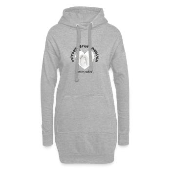 Miracle du dessein chrétien du ciel Psaume 139 - Sweat-shirt à capuche long Femme - gris chiné - Devant