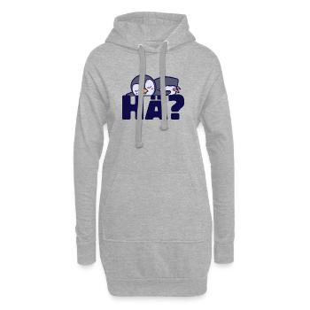 Süß Pinguin Spruch Vogel Tier Arktis Kalt - Hoodie-Kleid - Grau meliert - Vorne
