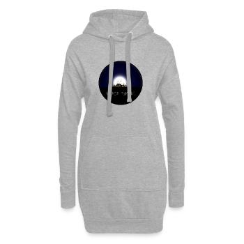 Citrouilles d’horreur - Sweat-shirt à capuche long Femme - gris chiné - Devant