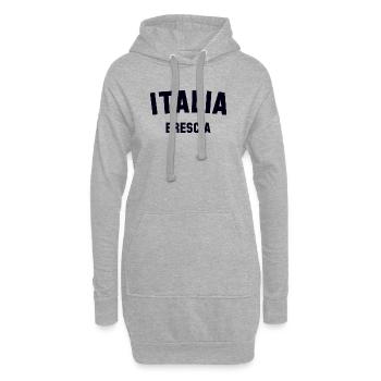 BRESCIA Italia Italien Italie - Sweat-shirt à capuche long Femme - gris chiné - Devant