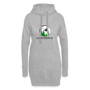 Accrobranche - Sweat-shirt à capuche long Femme - gris chiné - Devant