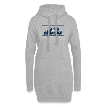 South Carolina Palm - Hoodie-Kleid - Grau meliert - Vorne