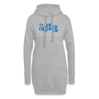 COMME LE LETTRAGE AVEC BRILLANT - Sweat-shirt à capuche long Femme - gris chiné - Devant