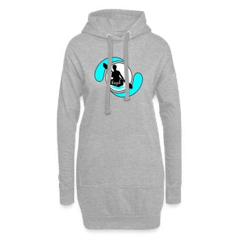 Kajak - Hoodie-Kleid - Grau meliert - Vorne