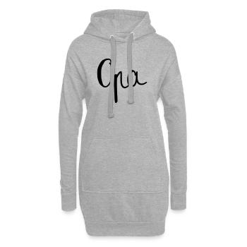 Opa - Hoodie-Kleid - Grau meliert - Vorne
