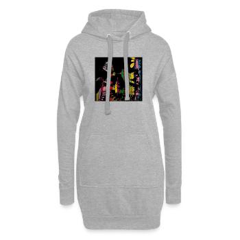 Colibri - Sweat-shirt à capuche long Femme - gris chiné - Devant