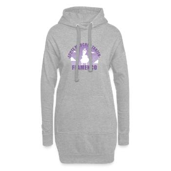 Flamenco Tänzerin Andalusien Tanz Geschenk - Hoodie-Kleid - Grau meliert - Vorne