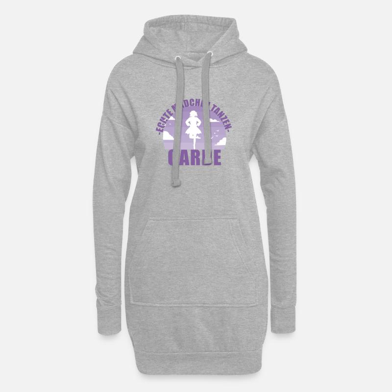 Garde Fasching Karneval Tanzen Geschenk - Hoodie-Kleid - Grau meliert