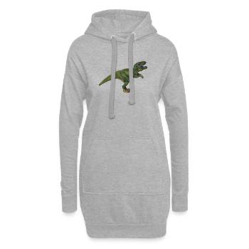 Tom T-Rex - Hoodie-Kleid - Grau meliert - Vorne
