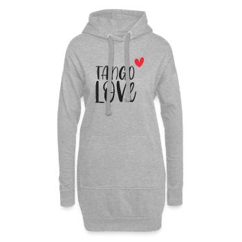 Tango Love! Danseur danse danse couple cadeau - Sweat-shirt à capuche long Femme - gris chiné - Devant
