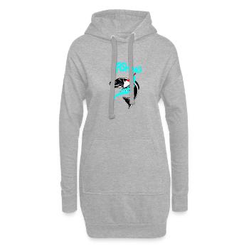Fishing - Sweat-shirt à capuche long Femme - gris chiné - Devant