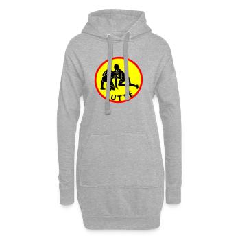 kämpfen - Hoodie-Kleid - Grau meliert - Vorne