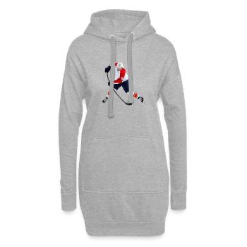 Eishockey - Hoodie-Kleid - Grau meliert - Vorne