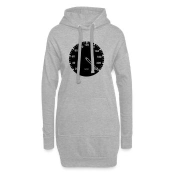 Tacho Auto - Hoodie-Kleid - Grau meliert - Vorne