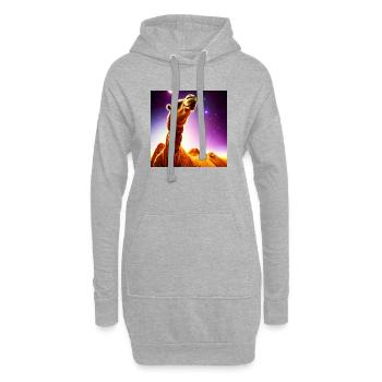 Dromedary Camel - Navire du désert - Sweat-shirt à capuche long Femme - gris chiné - Devant
