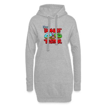 Pro Donut Tester - Hoodie-Kleid - Grau meliert - Vorne