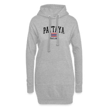 Flaggenstreifen Kontrast Kollektion - Hoodie-Kleid - Grau meliert - Vorne