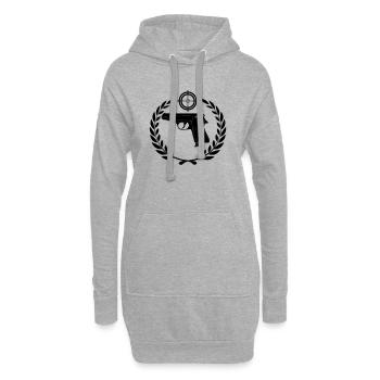 Pistolenlogo walther - Hoodie-Kleid - Grau meliert - Vorne