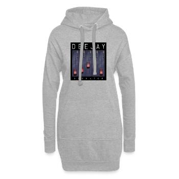 Conception du Fader de l’opérateur Deejay - Sweat-shirt à capuche long Femme - gris chiné - Devant