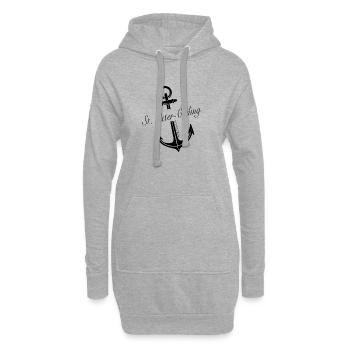 St. Peter-Ording - Hoodie-Kleid - Grau meliert - Vorne