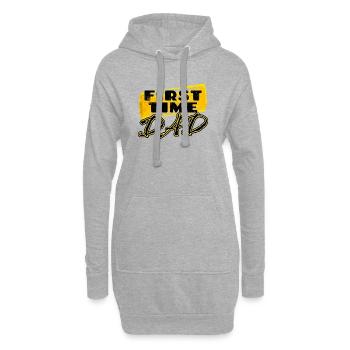 Parents Papa Enceinte Bébé Bonheur Déclaration de famille - Sweat-shirt à capuche long Femme - gris chiné - Devant