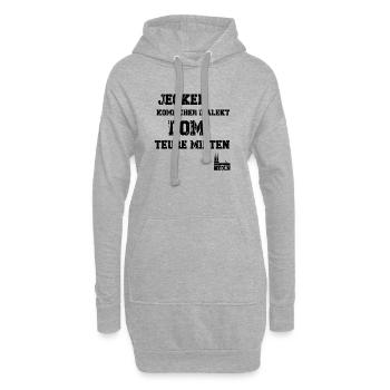 Jecken Dom Köln - Hoodie-Kleid - Grau meliert - Vorne