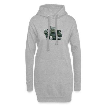 Willys MB Offroader 4x4 Millitary Oldtimer Us Army - Hoodie-Kleid - Grau meliert - Vorne