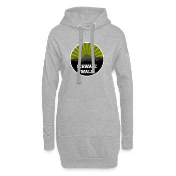 Schwarzwald Retro Skyline - Hoodie-Kleid - Grau meliert - Vorne