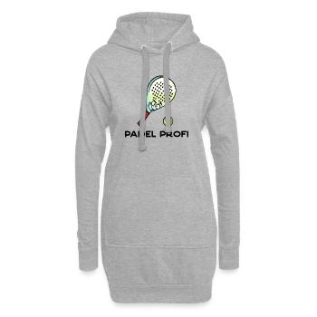 Déclaration du joueur de jeu de padel Balles de raquette de padel - Sweat-shirt à capuche long Femme - gris chiné - Devant