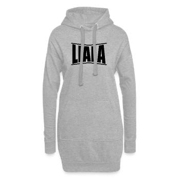 nom du t-shirt Idée cadeau t-shirt Liala - Sweat-shirt à capuche long Femme - gris chiné - Devant