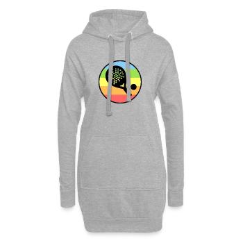 Schläger Padel Turnier Bälle Padelspiel Tennis - Hoodie-Kleid - Grau meliert - Vorne