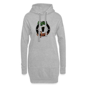 Irish Spirit - Sweat-shirt à capuche long Femme - gris chiné - Devant