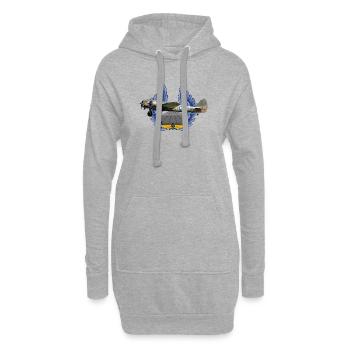 Bristol Blenheim - Hoodie-Kleid - Grau meliert - Vorne