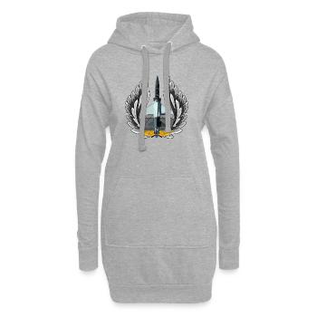 T-38C Talon - Hoodie-Kleid - Grau meliert - Vorne