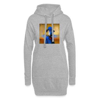 Surreal 01 - Hoodie-Kleid - Grau meliert - Vorne