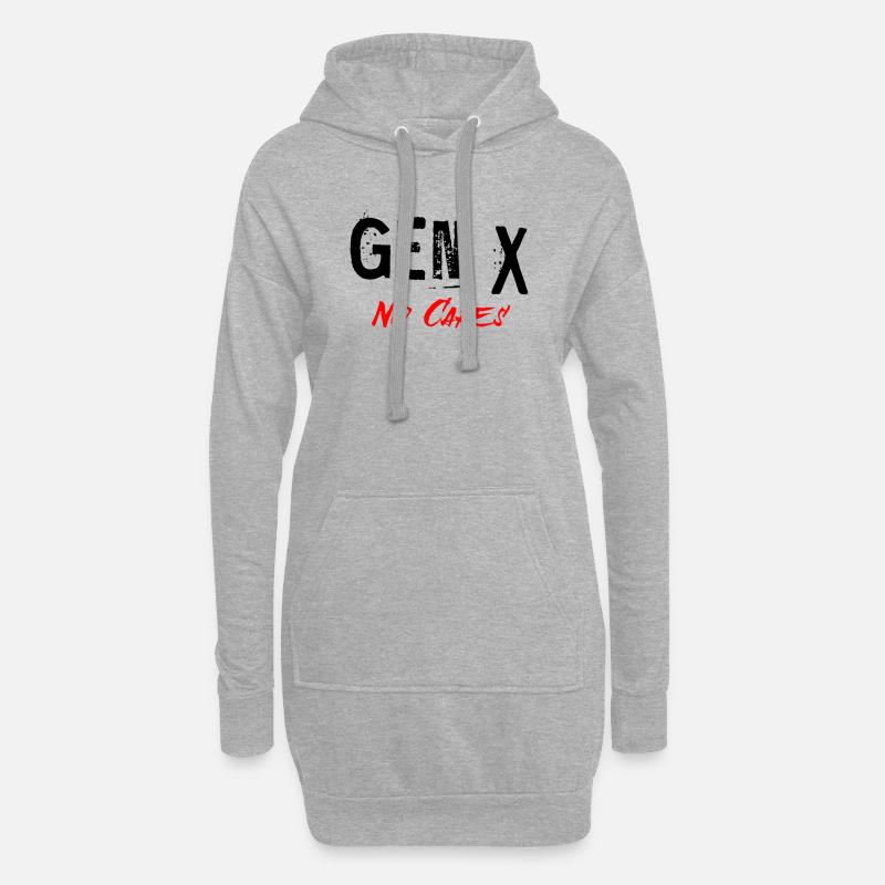 Gen X - Hoodie-Kleid - Grau meliert