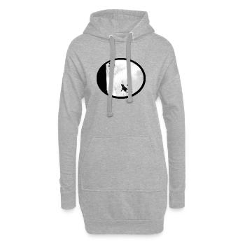 Bauarbeiter - Hoodie-Kleid - Grau meliert - Vorne