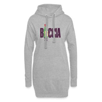 Joueur de boccia Vêtements avec balles de pétanque Boccia - Sweat-shirt à capuche long Femme - gris chiné - Devant